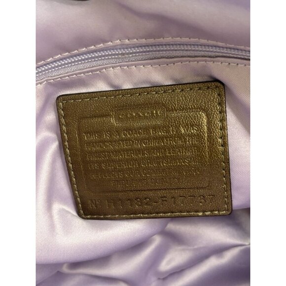 Coach 2011 Signature C Floral Applique Frame Kisslock Carryall Satchel Handbag - Picture 7 of 7